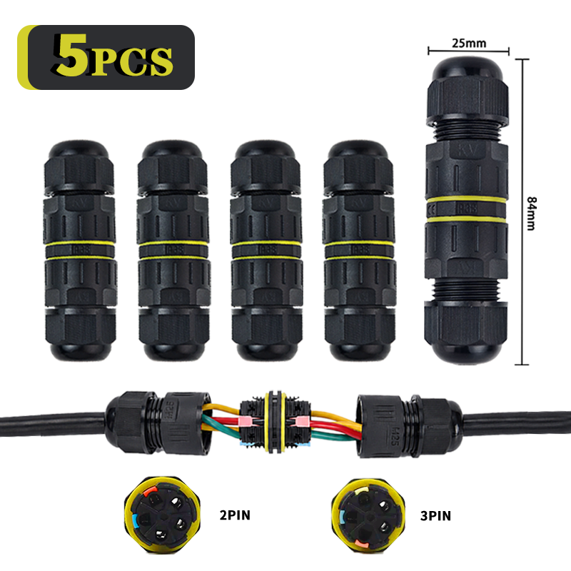 Push Fit Connector - 5 Buah Konektor Kabel Cepat Tahan
