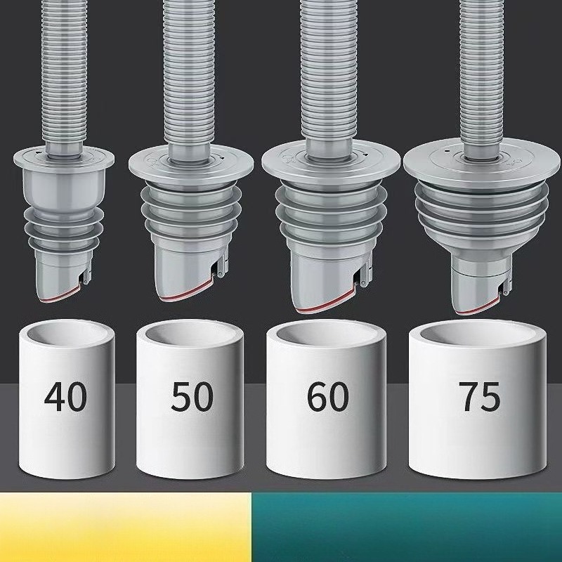 Drain Pipe Clip - Sumbat Wastafel Pipa Saluran Pembuangan Cincin