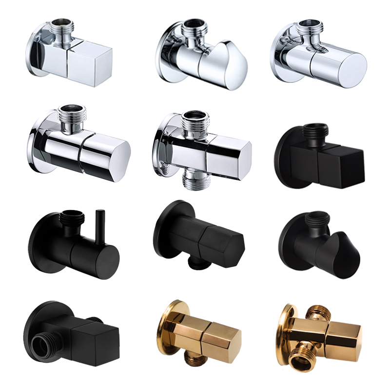 Toilet Fill Valve - Katup Sudut Kuningan Krom Hitam Rose