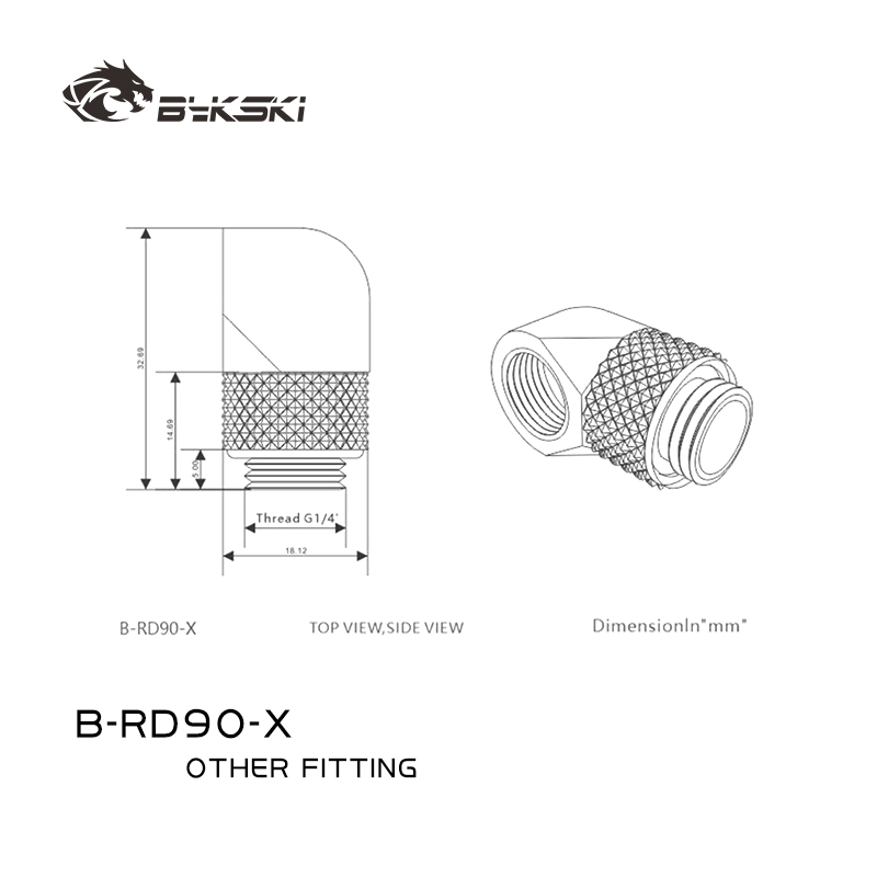 BYKSKI G1/4'' 90 Derajat Rotar - Compression Fitting Brass ulasan dan harga